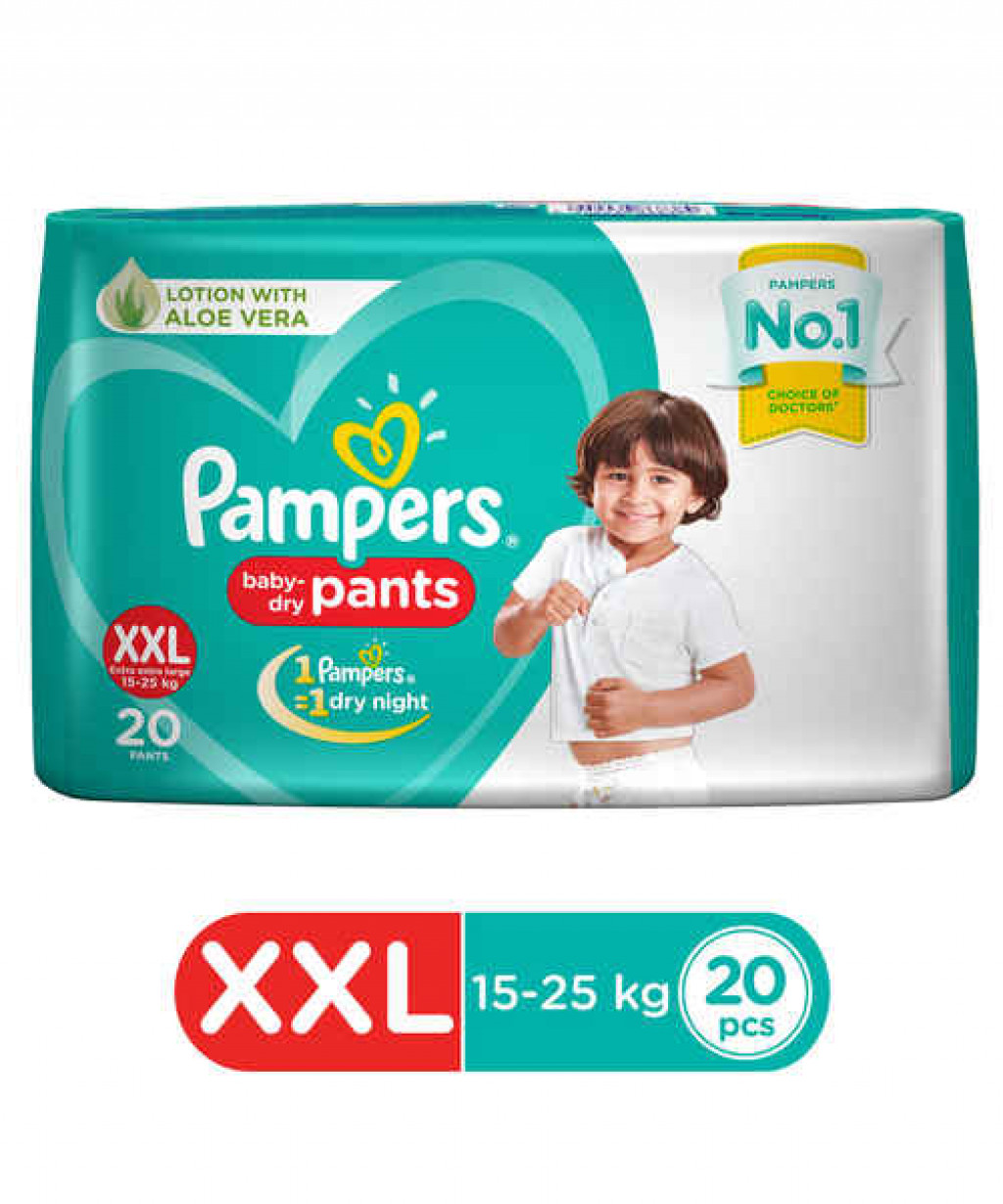 Pampers All Round Protection Diaper (Pants, XXL, 15-25 kg) Price - Buy  Online at ₹1163 in India