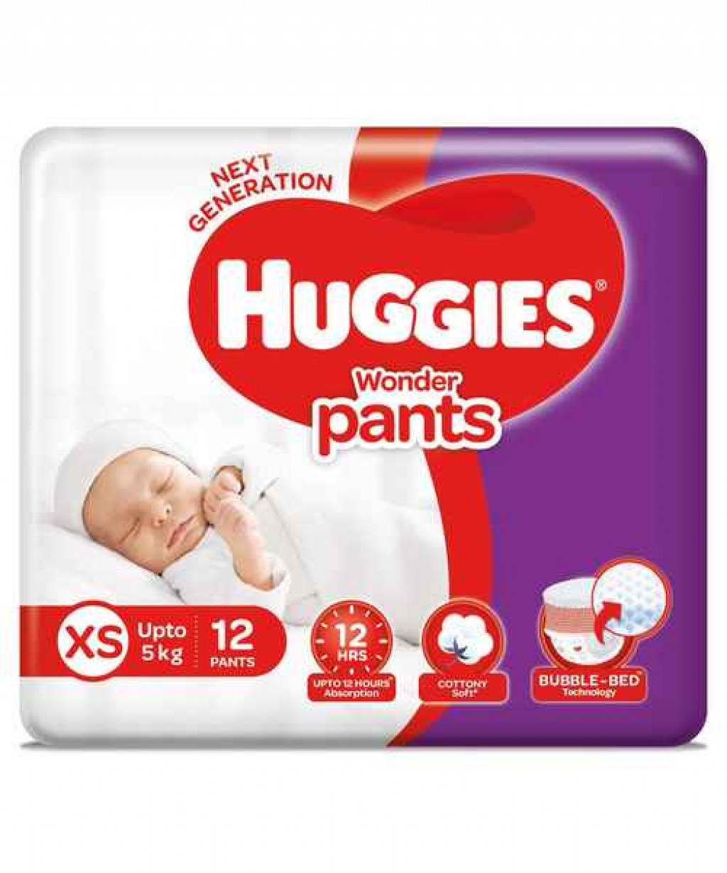 Pant Diapers Huggies Wonder Pants Xs-24 at Rs 180/pack in Delhi | ID:  21185646973