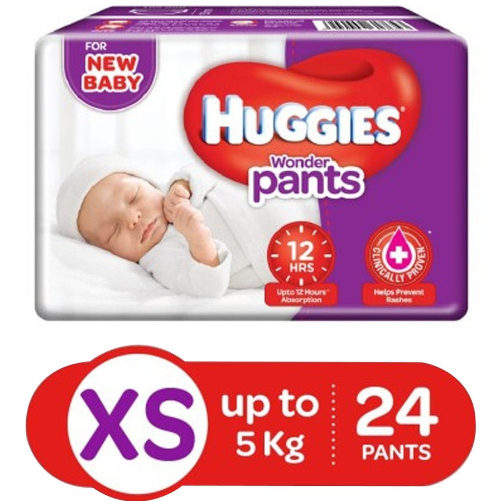 Huggies Complete Comfort Wonder Baby Diaper Pants NB/XS, 90 Count Price,  Uses, Side Effects, Composition - Apollo Pharmacy