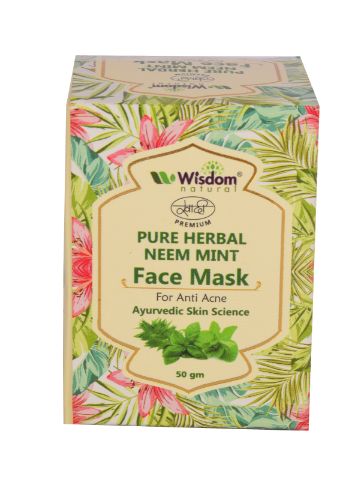 Wisdom Natural Khadi Herbal Neem Basil Mint Anti Acne Face